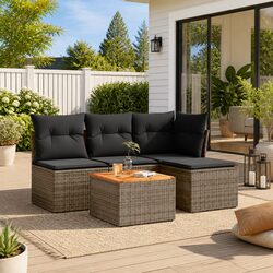 Elevate Your Outdoors with This 5 Piece Garden Sofa Set