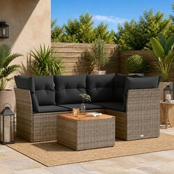 Grey Modular Outdoor Sofa Set for Stylish Living