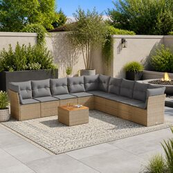 Transform Your Patio with a Modular 10-Piece Sofa Set