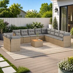 Transform Your Outdoor Space with This 12-Piece Sofa Set