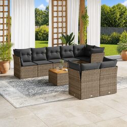 Transform Your Outdoor Space with This 9 Piece Sofa Set