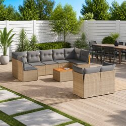 Transform Your Patio with This 10 Piece Outdoor Sofa Set