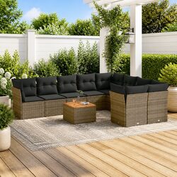 Transform Your Outdoor Space with 10-Piece Garden Sofa Set