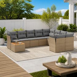Transform Your Outdoor Space with This 10-Piece Sofa Set