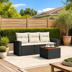 Enhance Your Outdoor Space with a 4 Piece Garden Sofa Set