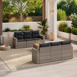 Transform Your Patio with This 7 Piece Garden Sofa Set