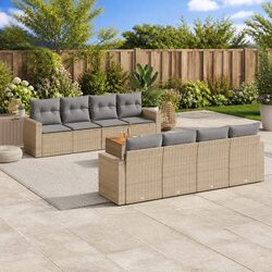Enhance Your Outdoor Space with 9-Piece Sofa Set