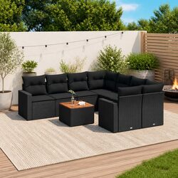 Stylish 9 Piece Outdoor Sofa Set for Relaxation