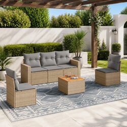 Outdoor 6-Piece Modular Sofa Set for Your Patio