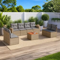 Enhance Your Outdoor Space with 9-Piece Sofa Set