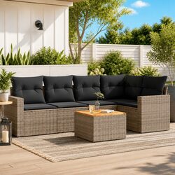 Transform Your Patio with this 6 Piece Garden Sofa Set
