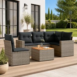 Elevate Your Outdoor Space with a 6-Piece Garden Sofa Set