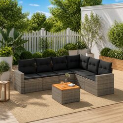 Enhance Your Outdoor Living with a 7 Piece Grey Sofa Set