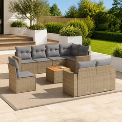 Enhance Your Outdoor Space with a 9 Piece Garden Sofa Set