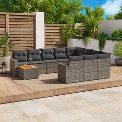 Transform Your Outdoor Space with 11-Piece Garden Sofa Set