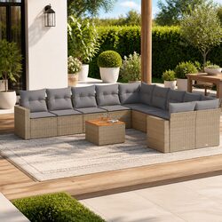 Stylish 11-Piece Outdoor Garden Sofa Set for Your Patio