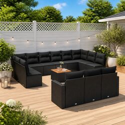 Versatile Outdoor Patio Sofa Set - 14 Piece with Cushions