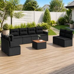 Transform Your Outdoor Space with a 9 Piece Garden Sofa Set