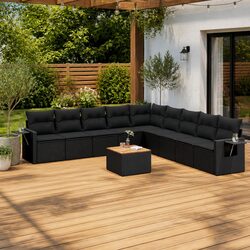 Transform Your Outdoor Space with Our 10-Piece Garden Sofa Set