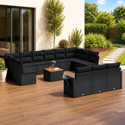 Create a Cozy Outdoor Space with This 14 Piece Garden Sofa Set