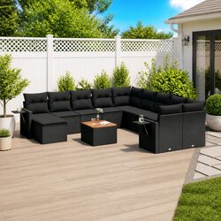 Transform Your Outdoor Space with this Black Sofa Set