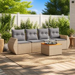 Enhance Your Outdoor Space with This 5-Piece Sofa Set