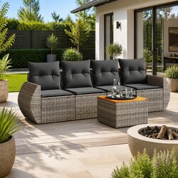 Enhance Your Outdoor Living with a 5-Piece Sofa Set