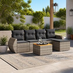 Enhance Your Outdoor Space with This 6-Piece Sofa Set
