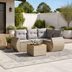 Elevate Your Outdoor Space with 5-Piece Sofa Set