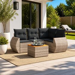 Transform Your Outdoor Space with This 5 Piece Sofa Set