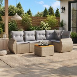 Beige Outdoor Sofa Set to Enhance Your Garden Living