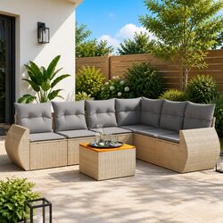 Enhance Your Outdoor Space with This 7 Piece Sofa Set