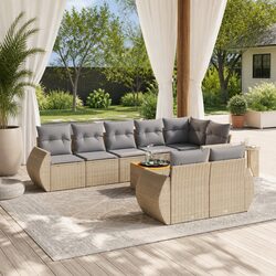 Enhance Your Outdoor Experience with This 9-Piece Sofa Set