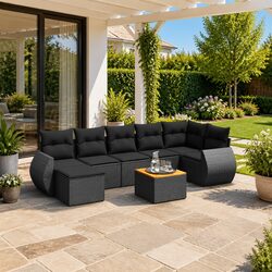 Transform Your Outdoor Space with 8-Piece Sofa Set