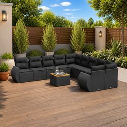 Transform Your Outdoor Space with 11 Piece Garden Sofa Set