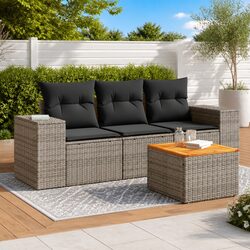 Outdoor Modular Sofa Set for Stylish Patios - 4 Pieces