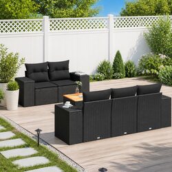 Transform Your Outdoor Space with a Black 6-Piece Sofa Set