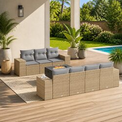 Elevate Your Outdoor Space with This 8-Piece Sofa Set