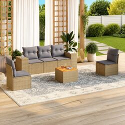 Enhance Your Outdoor Space with a 6-Piece Garden Sofa Set