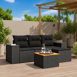 5 Piece Outdoor Patio Furniture Set with Cushions