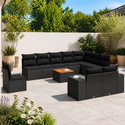 Elevate Your Outdoor Space with 11-Piece Garden Sofa Set