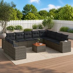 Outdoor Modular Patio Sofa Set with 11 Pieces