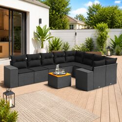 Upgrade Your Outdoor Space with a 10-Piece Sofa Set