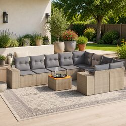 Enhance Your Outdoor Space with a 10-Piece Sofa Set
