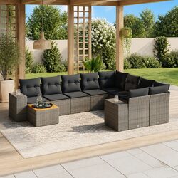 Transform Your Outdoor Space with this 10-Piece Sofa Set