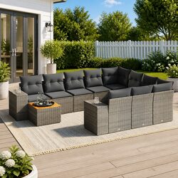 Transform Your Outdoor Space with 11 Piece Garden Sofa Set