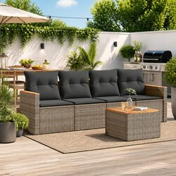 Transform Your Patio with This 5 Piece Garden Sofa Set