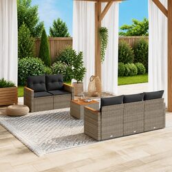 Transform Your Outdoor Space with 6-Piece Garden Sofa Set