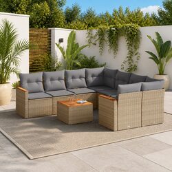 Enhance Your Outdoor Space with 9 Piece Garden Sofa Set