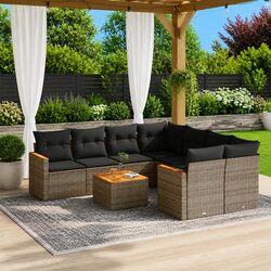 Enhance Your Outdoor Area with a 9 Piece Sofa Set